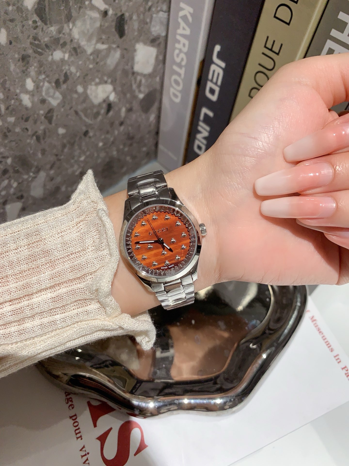 Replica Gucci 904l Stainless Steel Quartz Watch 32MM