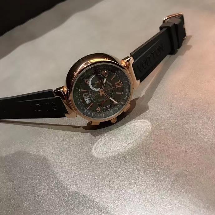 Replica LOUIS VUITTON LV 904l Stainless Steel Quartz Watch 42MM