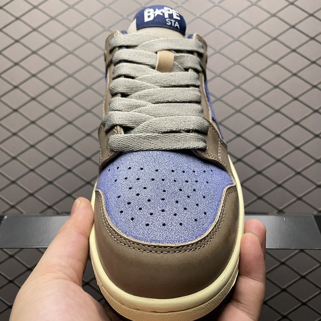 Replica Bape Shoe Bape Sk8 Sta To Nigo Brown Blue Size 36-45  43IEFDD1