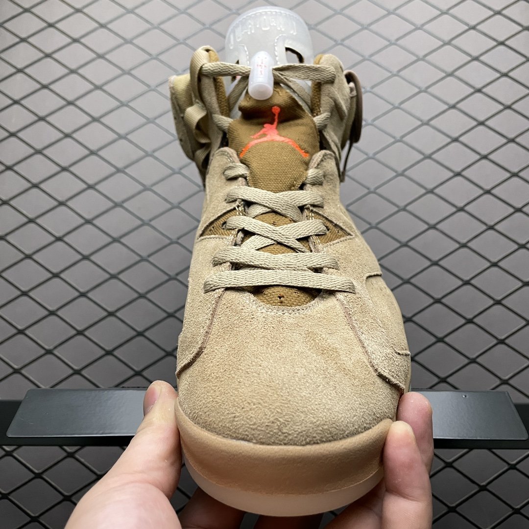 Replica Travis Scott Shoe Travis Scott Air Jordan 6 British Khaki AJ6 DH0690-200 36-47