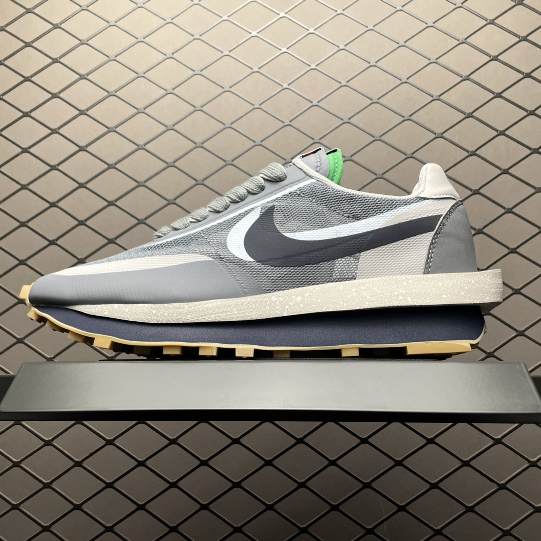 Replica Nike Shoe CLOT x Sacai x Nike LDWaffle Cool Grey DH3114-001 size 36-46