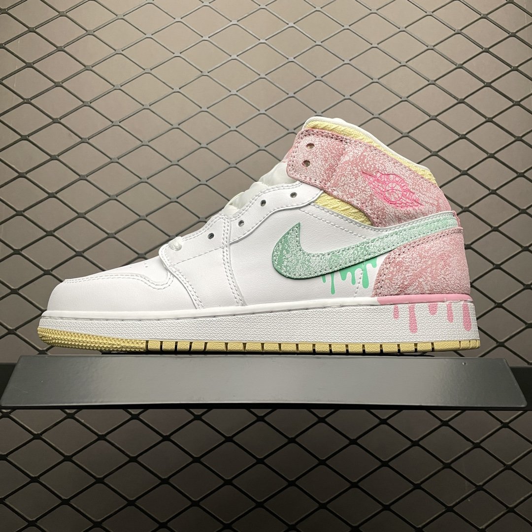 Replica Air Jordan Shoe Air Jordan 1 Mid AJ1 DD1666-100 36-39